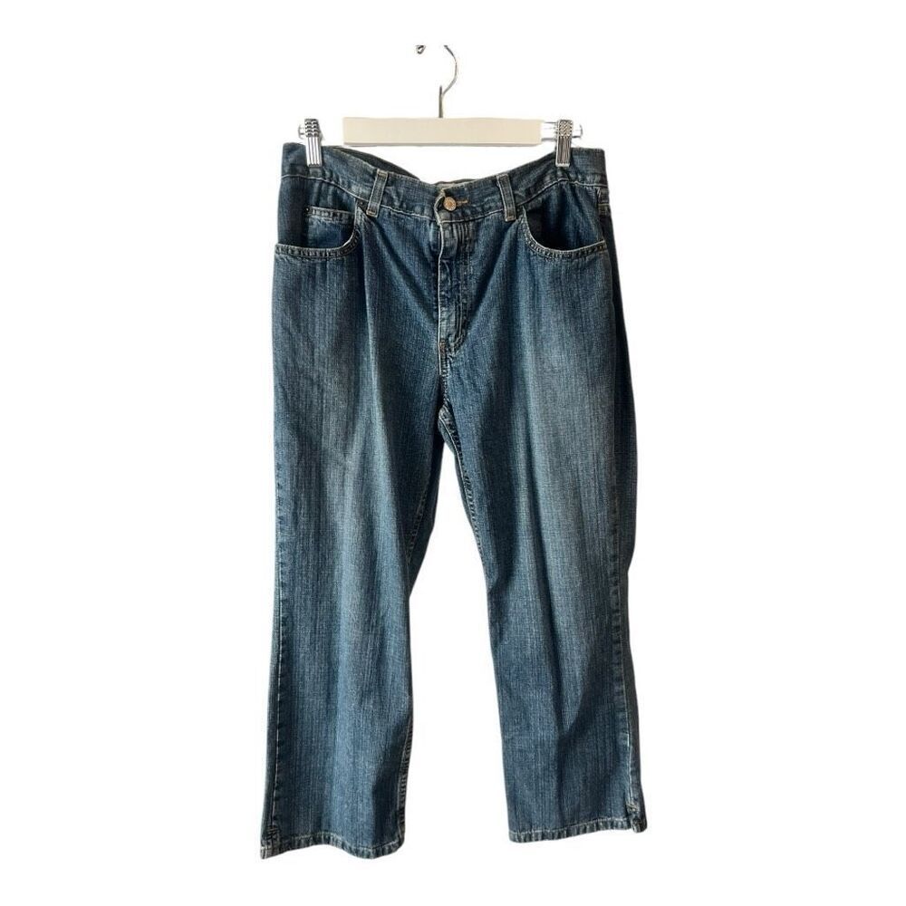 Old Navy Blue Jeans Line Cropped Style Size 12